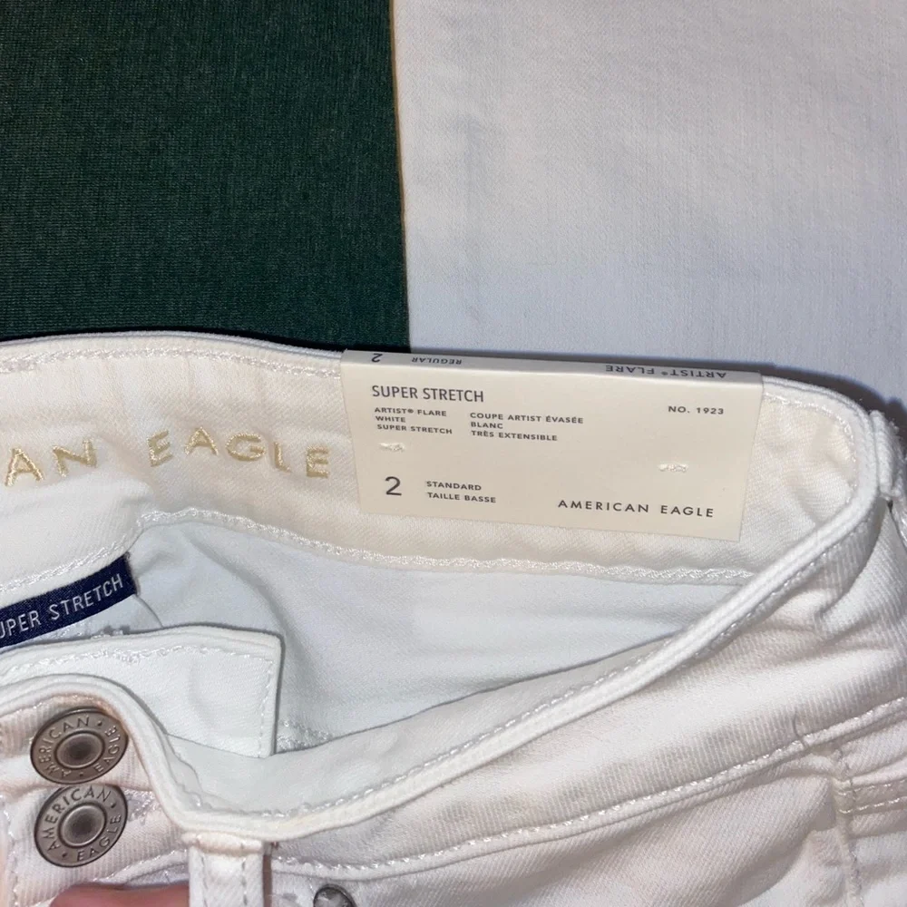 🤩 AE ARTIST® FLARE JEAN | White | 2 Regular - Picture 6 of 8